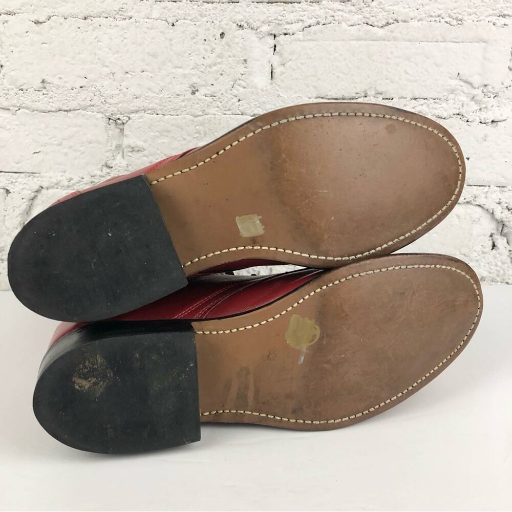 Laredo Red Fringe Leather Kiltie Boots - Picture 8 of 11
